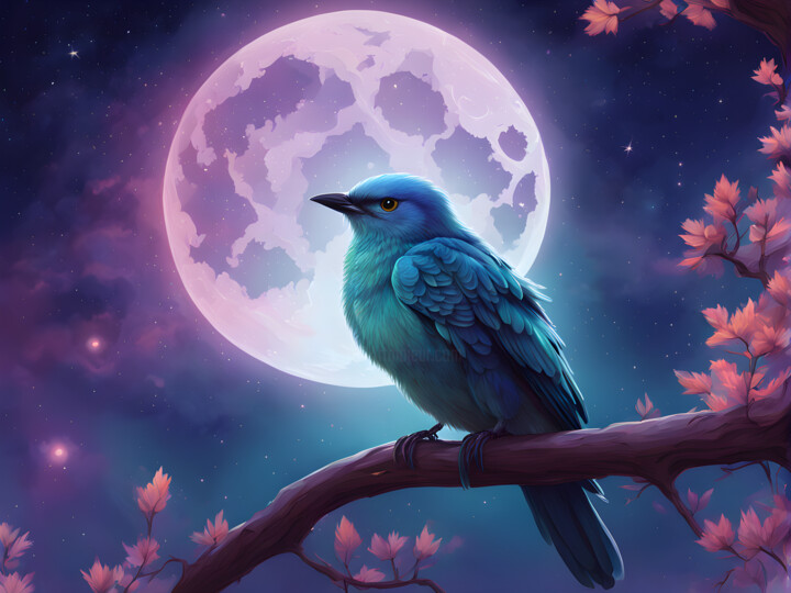Oiseau Bleu 数字艺术