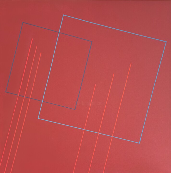 Peinture intitulée "Squares and lines i…" par Jean-Marc Gardeux, Œuvre d'art originale, Acrylique