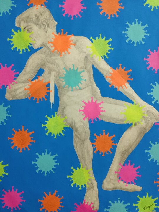 Takashi Murakami 5 绘画, 29.1x22.1 in