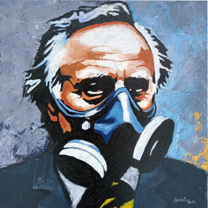 Portrait of Richard Dawkins. Guarding the Truth 绘画, 23.6x23.6 in