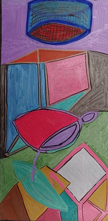 图画,  5.9x3.2 in 