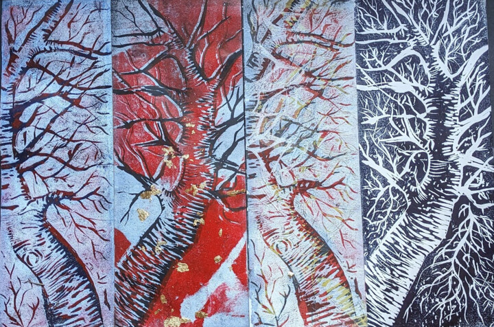 le bois Printmaking, 19.7x31.5 in