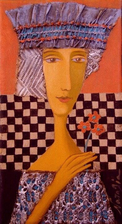 Chess queen 绘画, 11.8x6.3 in
