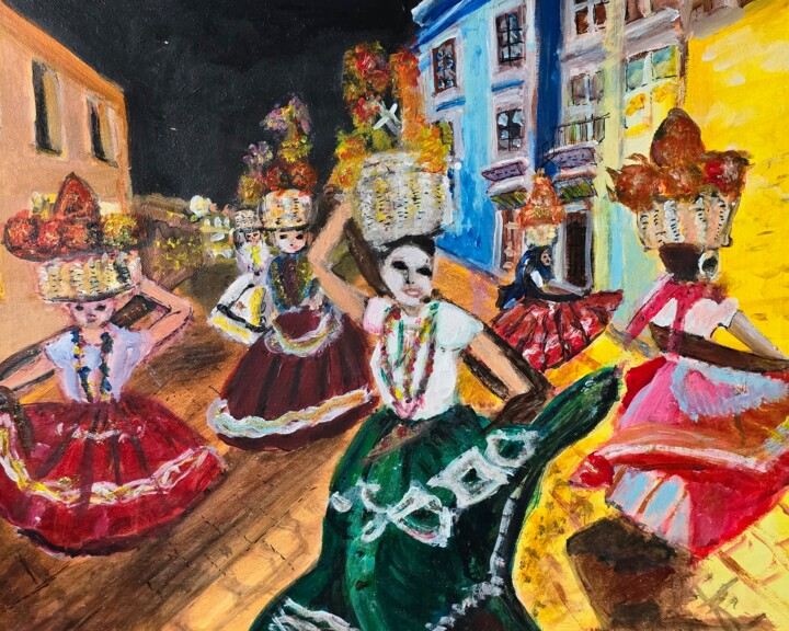 Tancerki meksykanskie 绘画, 15.8x19.7 in