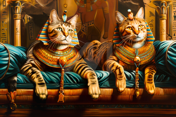 The Pharaoh Cats Exhibition! 数字艺术