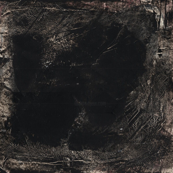 Painting titled "#196, 25x25cms, acr…" by Michel Debray, Original Artwork, Acrylic Mounted on Cardboard