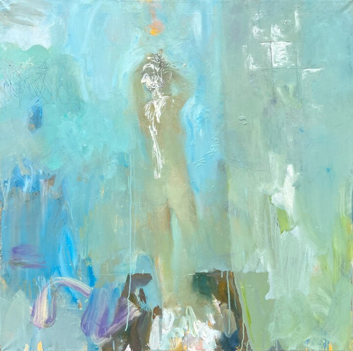 Summer Shower 绘画, 39.4x39.4 in