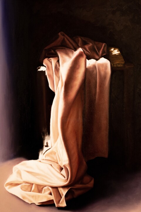 Peinture intitulée "Panneggio" par Raniero Stefanelli, Œuvre d'art originale, Huile