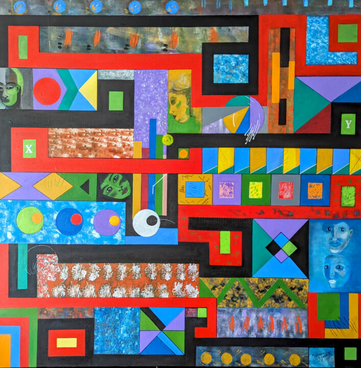 Complexité Tablo, 39,4x39,4 in