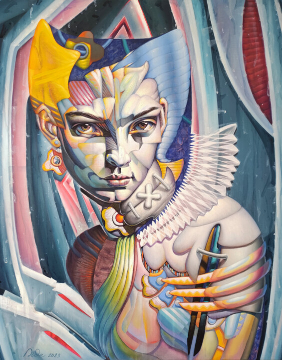 NON TITLE 9 绘画, 31.9x25.6 in