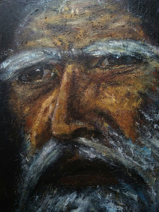 Portrait of an man 绘画, 16.5x11.8 in