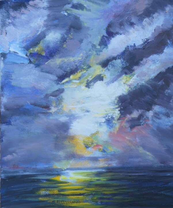 Baltic Skies 2 绘画, 22.1x18.1 in