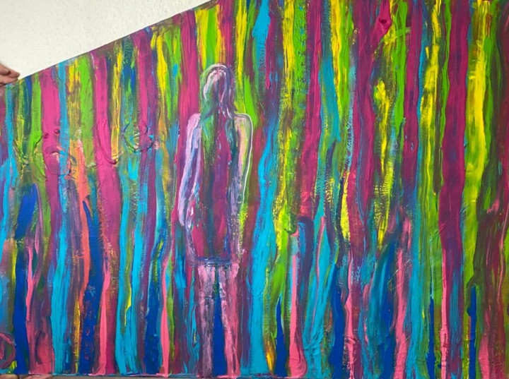 Schleier Macht Frau oder Gott oder Frau 绘画, 31.5x43.3 in