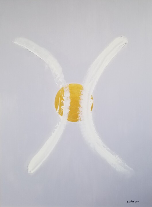 「Moons」というタイトルの絵画 Johanne Monique Dufour (Monique J Dufour)によって, オリジナルのアートワーク, アクリル