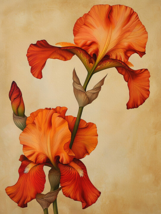 Iris Flowers 5 数字艺术