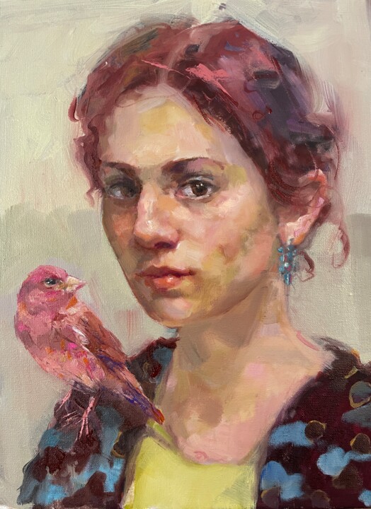 Purple afternoon Pintura, 15,8x11,8 in