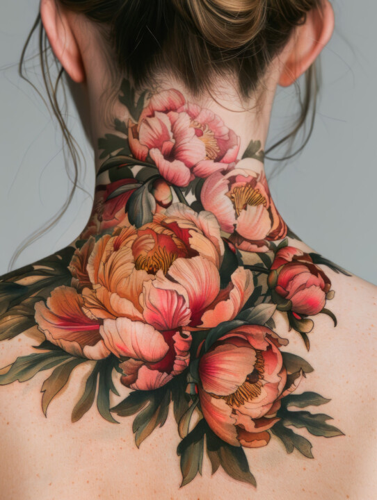 Girl with Tattoo 1 数字艺术