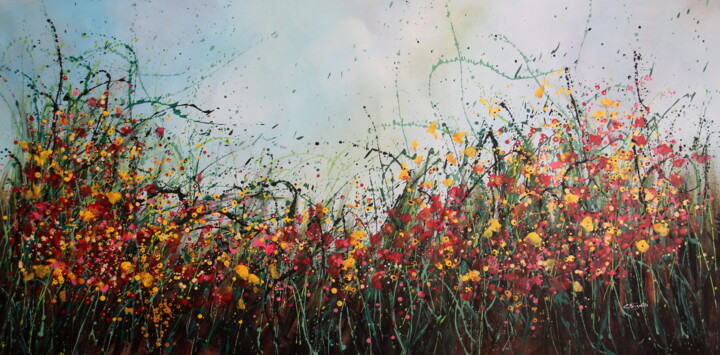 "In Quell'Istante" #1 绘画, 39x78 in