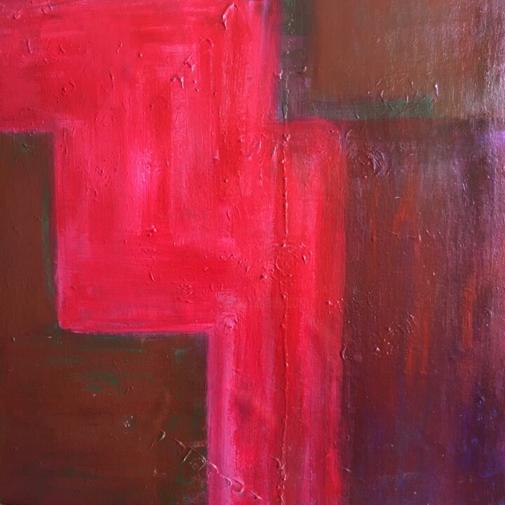 Painting titled "Hidden Roses" by Rabiya Riffat, Original Artwork, Acrylic