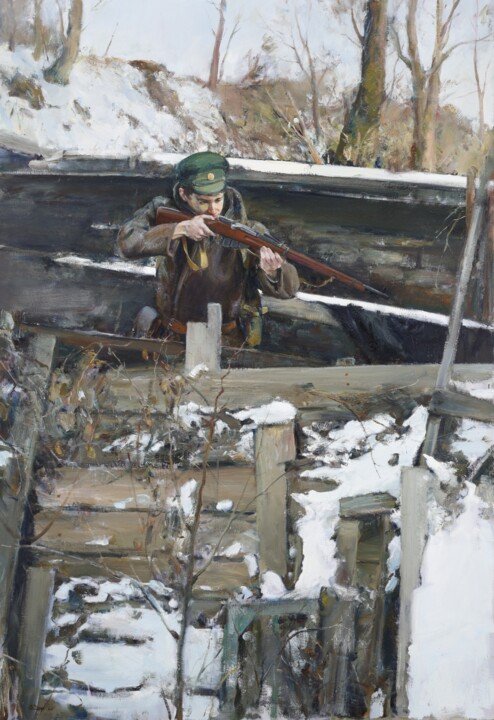 Death to enemies Painting, 86.6x57.1 in