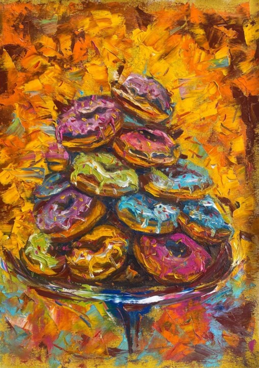 Donuts 绘画, 15.8x11.8 in