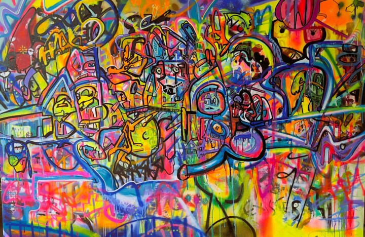 绘画,  51.2x76.8 in 
