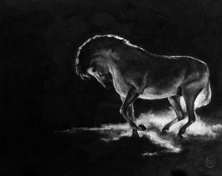 Disappearing 3 绘画, 9.8x13.8 in