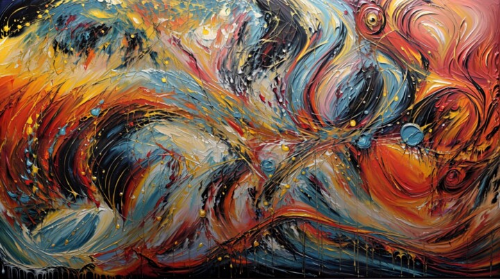 Arts numériques intitulée "Greacefully Enhanced" par Christian Debien, Œuvre d'art originale, Peinture numérique
