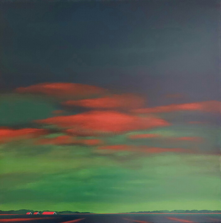 The Evening was Beautiful Pittura, 35,4x35,4 in