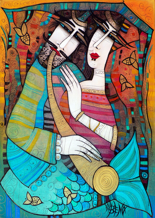 Douce mélodie 绘画, 27.6x19.7 in