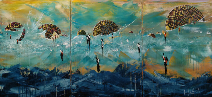 S.O.S. 绘画, 27.6x59.1 in
