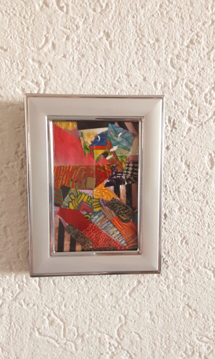 Collages intitulée "Solo te" par Angelo Marzullo, Œuvre d'art originale, Collages Monté sur Châssis en bois