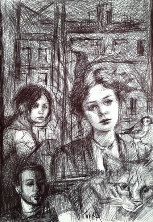 图画,  11.8x7.9 in 