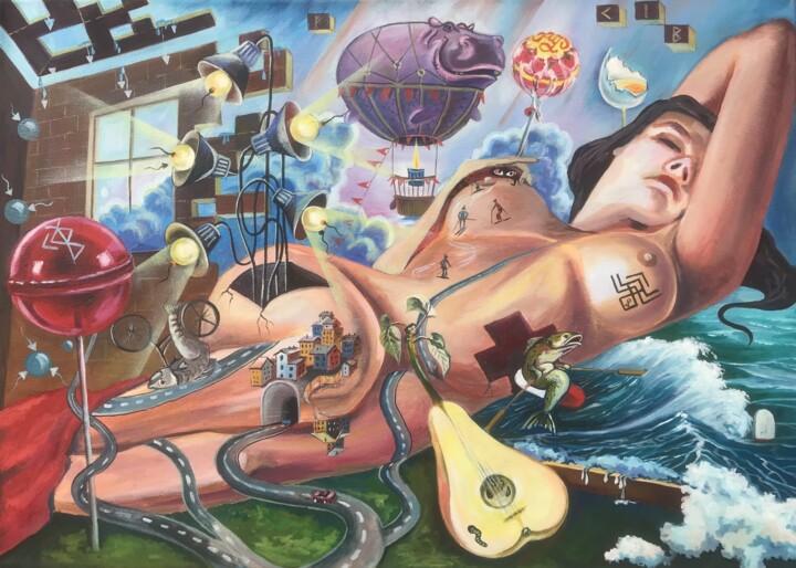 Speculum Animae 绘画, 19.7x27.6 in