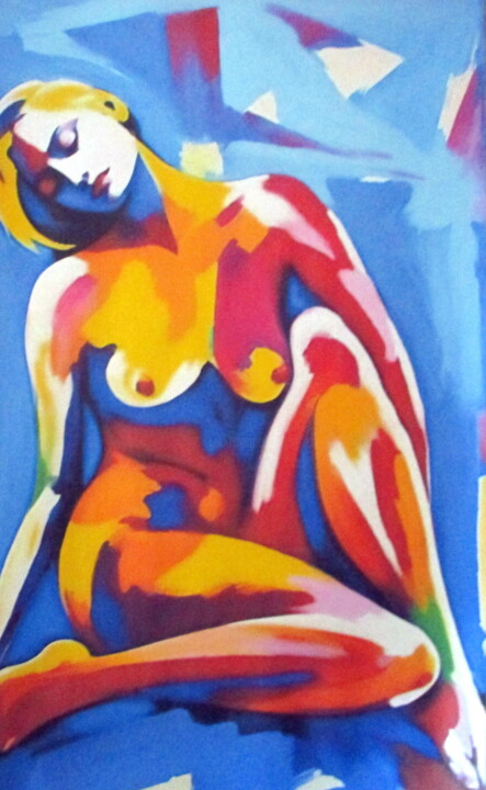 "Infinite Introspection" 绘画, 29.5x18.1 in