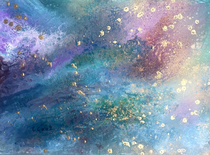 Painting titled "As the Night Falls" by Elisa Cook Benbassat Bassat, Original Artwork, Acrylic