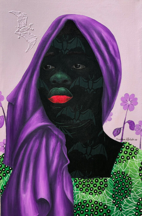 KADIJAT IN THOUGHT TIME 2 Painting, 36x24 in