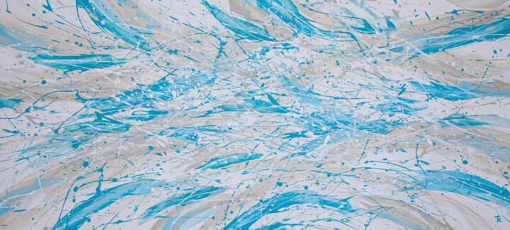 Painting titled "Sea vibe" by Robert Tretyakov, Original Artwork, Acrylic