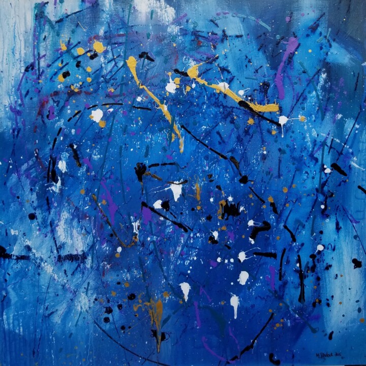 Malerei mit dem Titel "How did i get here ?" von Johanne Monique Dufour (Monique J Dufour), Original-Kunstwerk, Acryl Auf Ke…