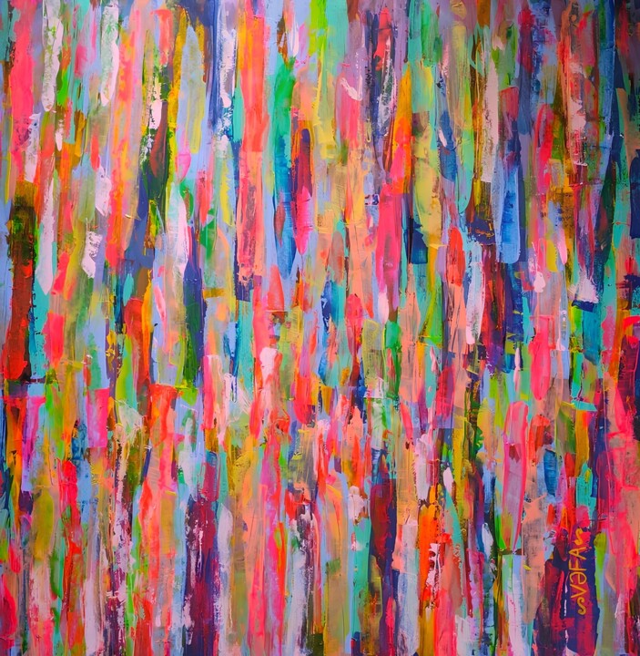 Colorful Worlds 2 - Print 数字艺术, 31.5x31.5 in
