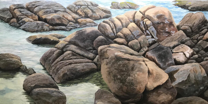 Peinture intitulée "Barriers" par Nuwan Darshana, Œuvre d'art originale, Acrylique
