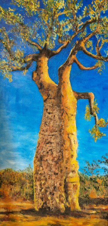 Baobab 3 Painting, 47.2x23.6 in