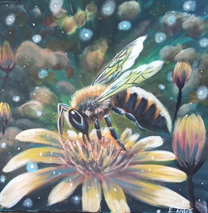 Bee 绘画, 19.7x19.7 in