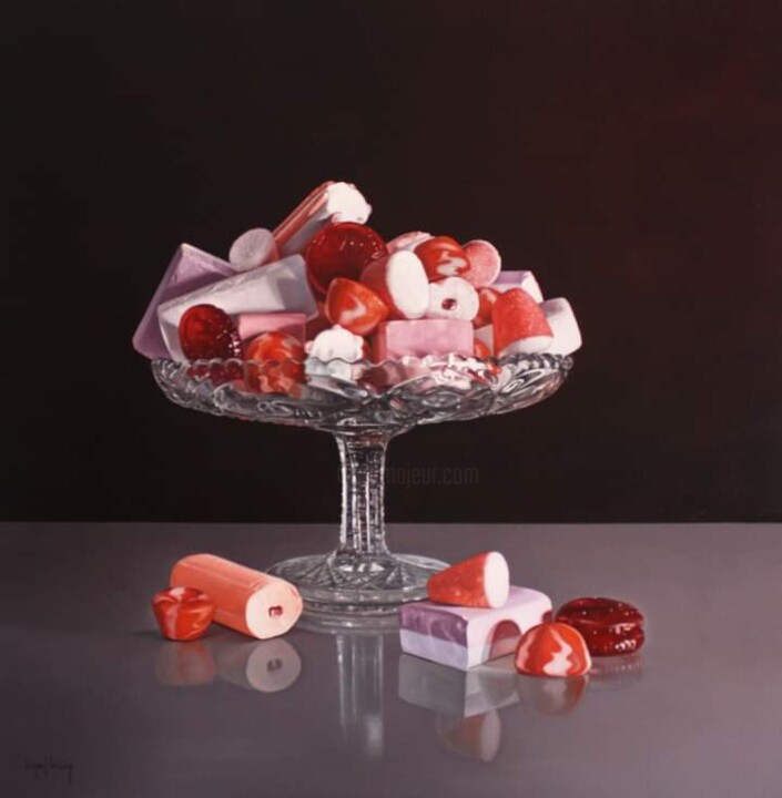 Candy beat 绘画, 27.6x27.6 in