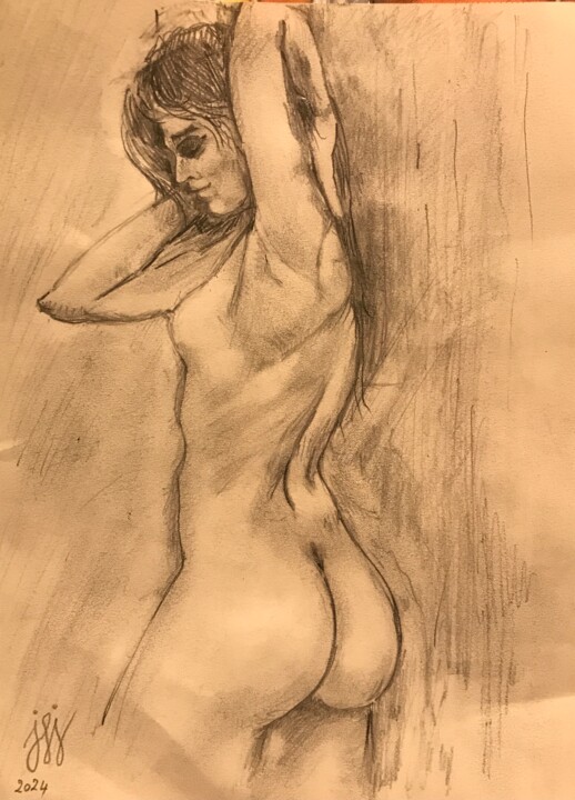 étude de nu 图画, 11.8x7.9 in