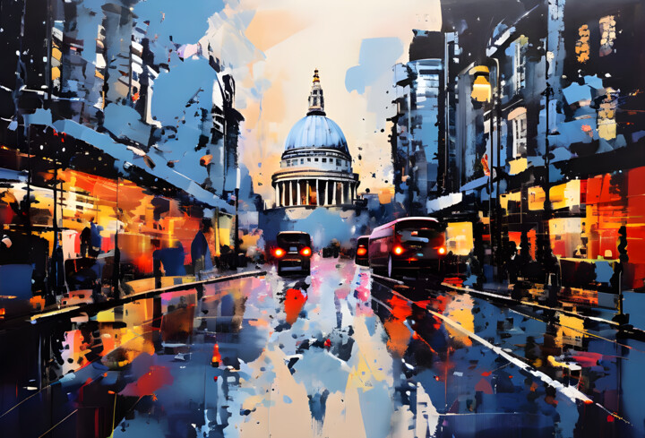 London street 数字艺术