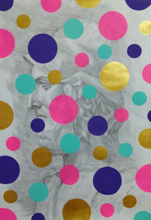 Yayoi Kusama 30 绘画, 24.4x16.9 in
