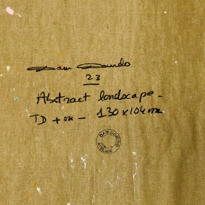 Arrière de l'œuvre