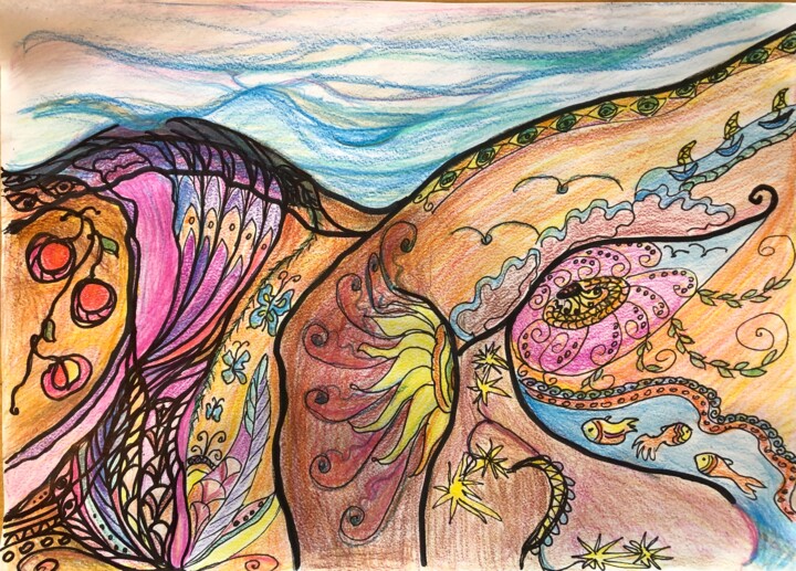 Море 图画, 7.9x11.8 in