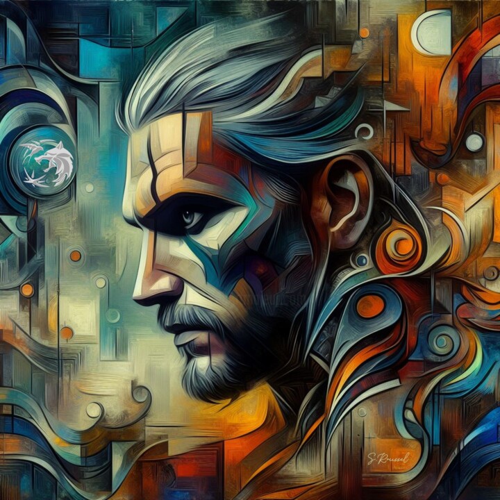 The Witcher 绘画, 24x24 in
